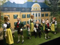 A marionette display inside Hohensalzburg Castle