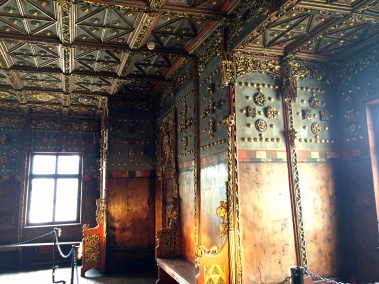The throne room in Hohensalzburg Castle
