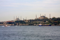 Our first view of the Golden Horn district, seen from the ferry