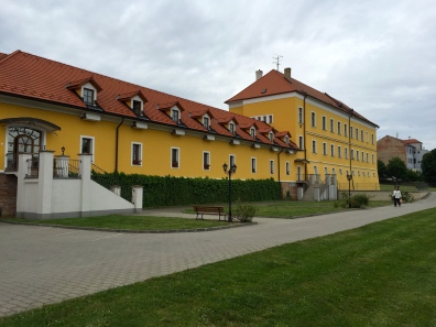 Our hotel in Brno, a converted wing of an old palace