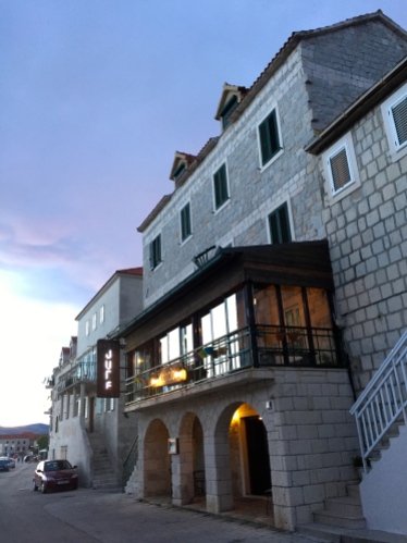 Our hotel in a small Croatian town near Split