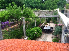 Here's the beautiful garden at the rental home in Dubrovnik