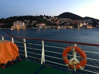 Looking out at Dubrovnik at 10pm before departure