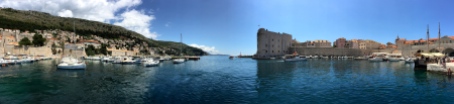 The water around Dubrovnik was a deep blue, that hardly depended on the depth