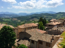 A view of the countryside from high in Urbino
