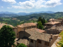A view of the countryside from high in Urbino